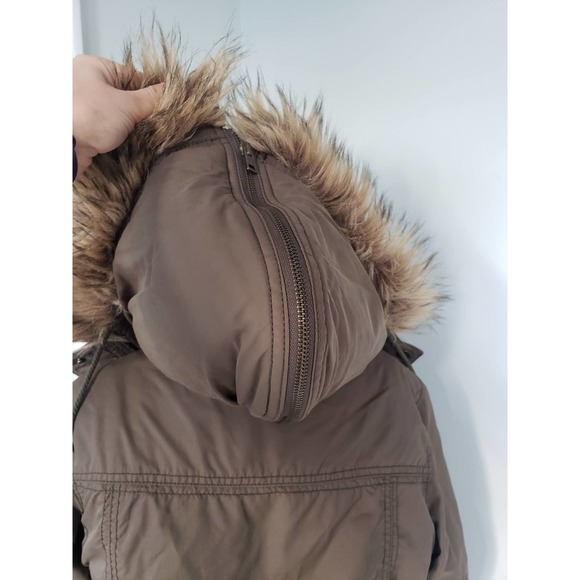 Rare AE Vintage green faux fur lined utility coat - Picture 4 of 9